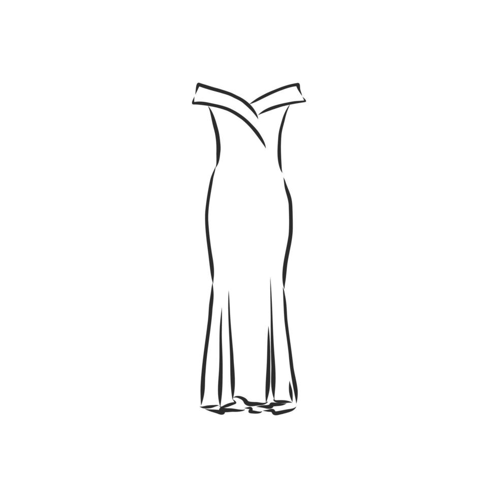 dress vector sketch