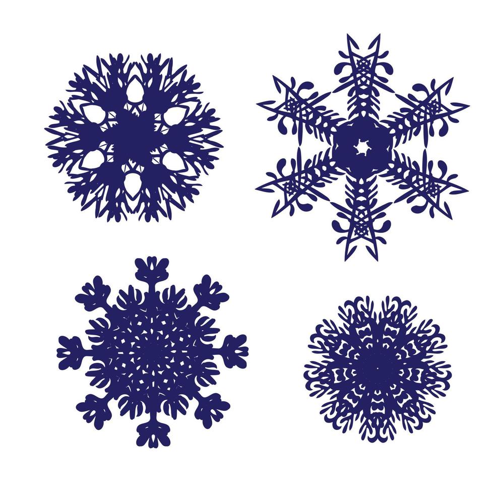 snowflake rosette vector sketch
