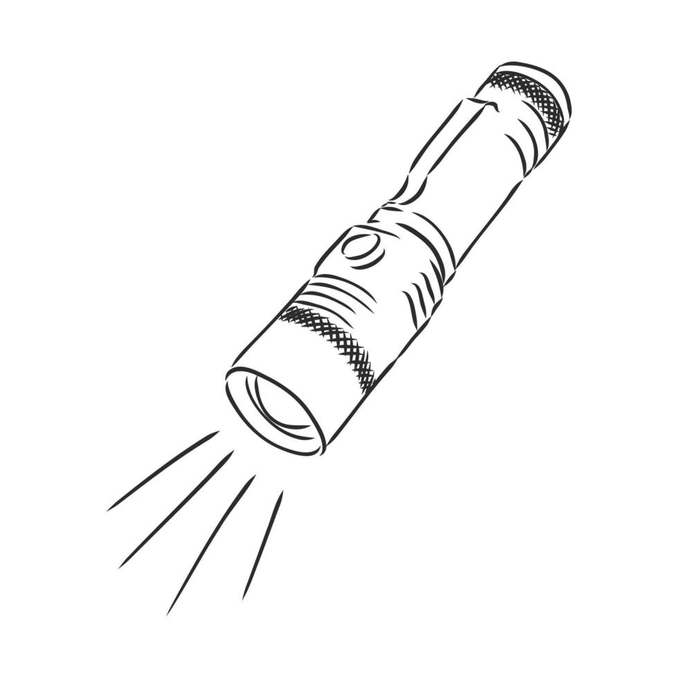 flashlight vector sketch 7312920 Vector Art at Vecteezy