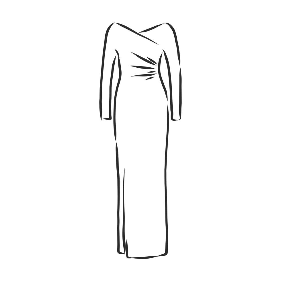 dress vector sketch