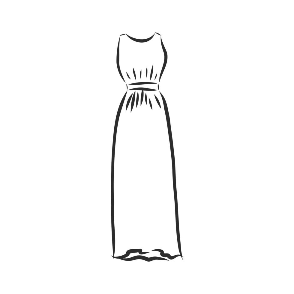 dress vector sketch