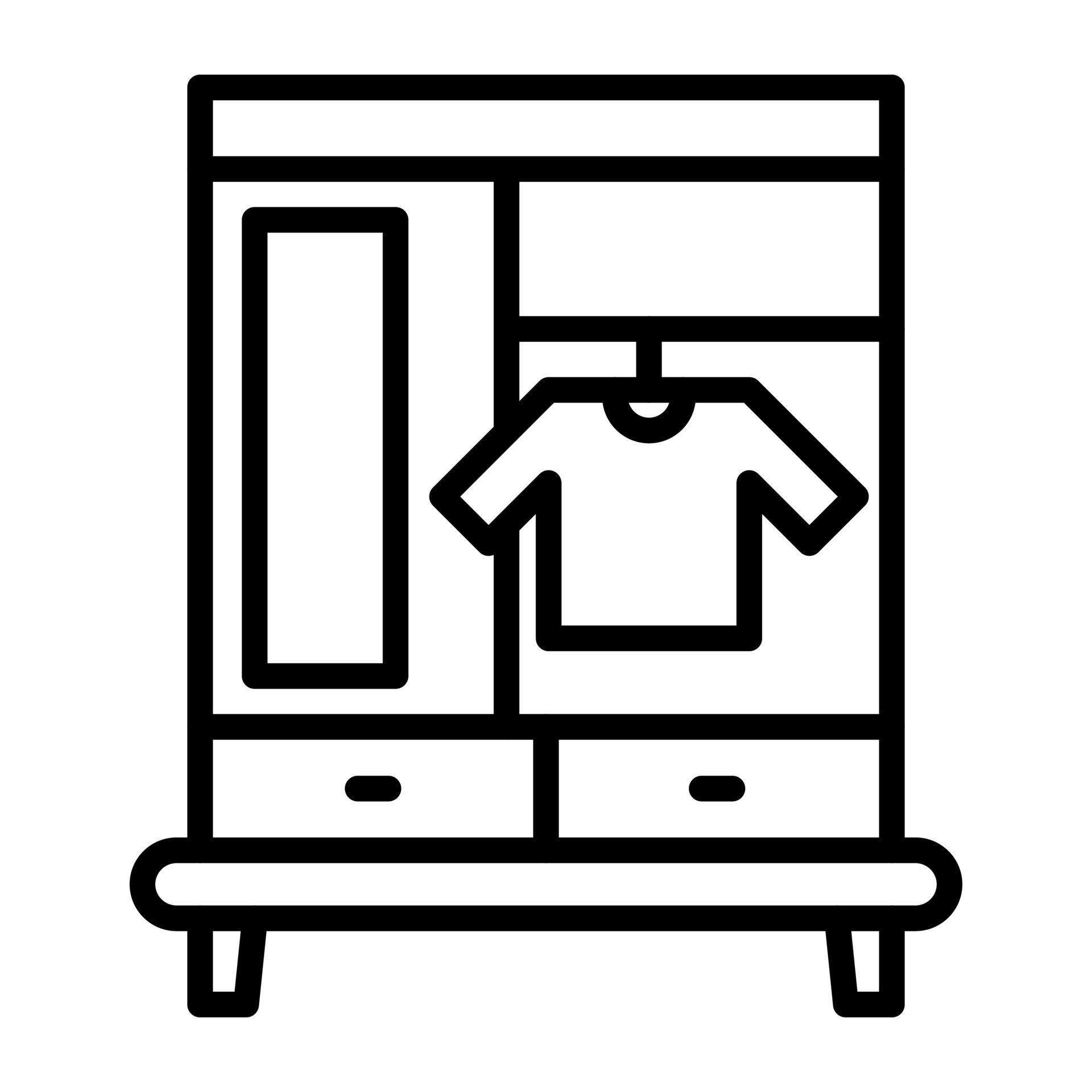 Wardrobe Line Icon 7312982 Vector Art at Vecteezy