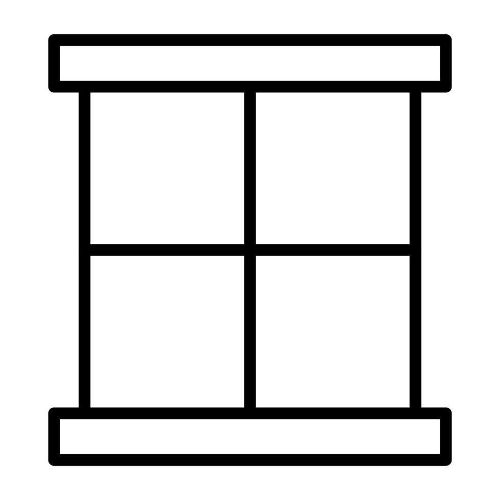 Window Line Icon vector