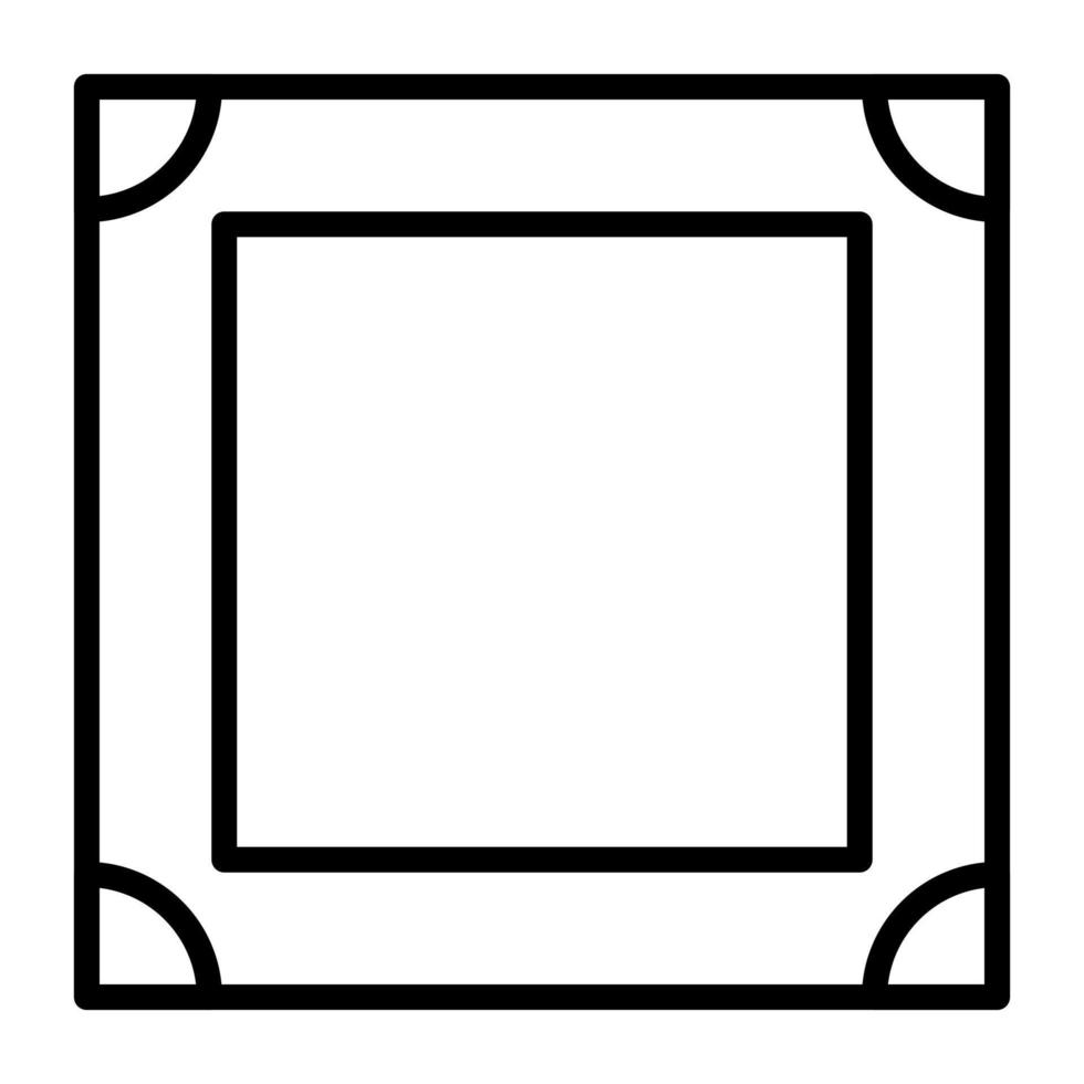 Picture Frame Line Icon vector