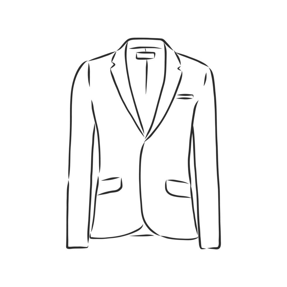 bosquejo del vector de la chaqueta del traje