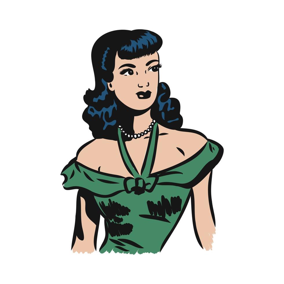 retro comic book character vector sketch