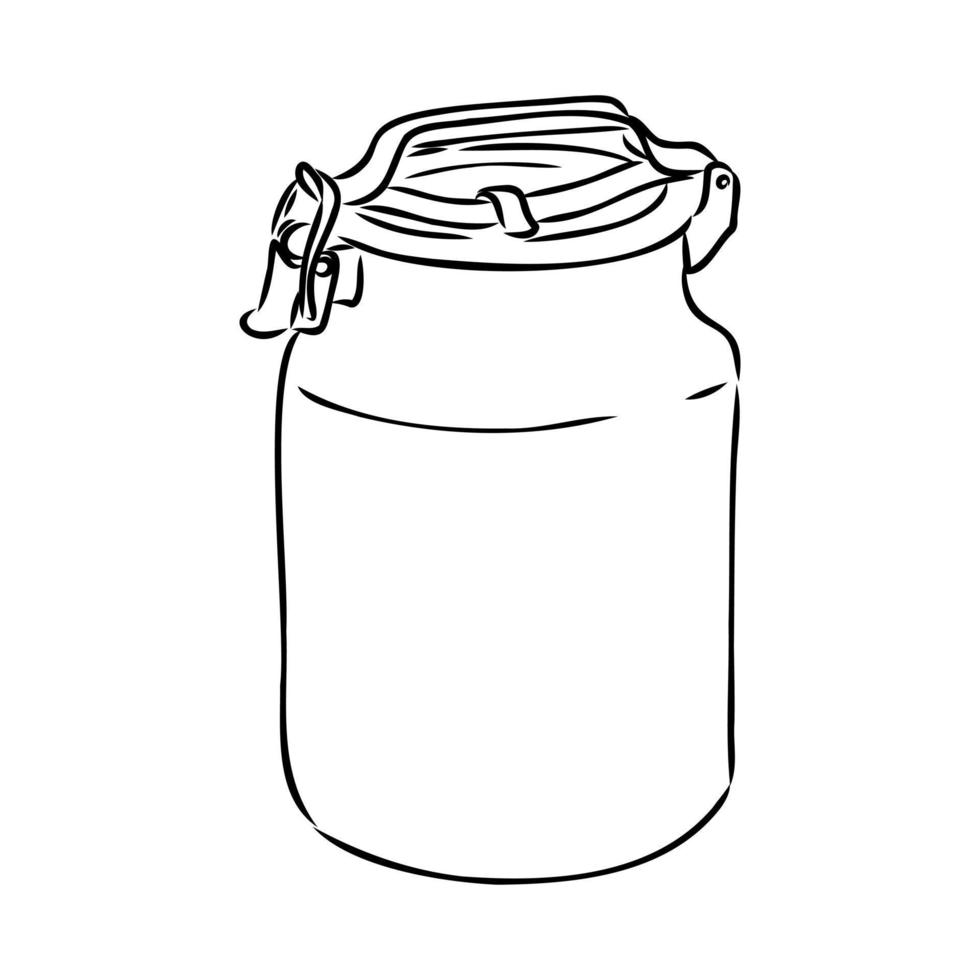 milk can vector sketch