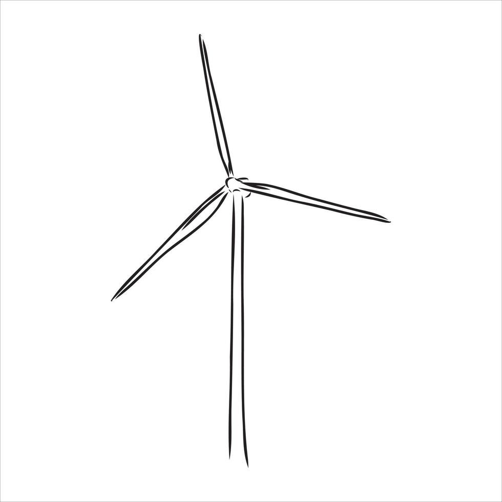 wind generator vector sketch