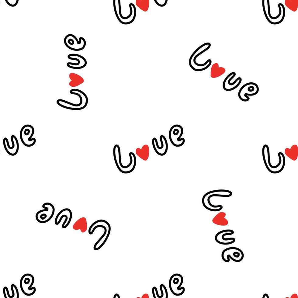 Love seamless pattern vector