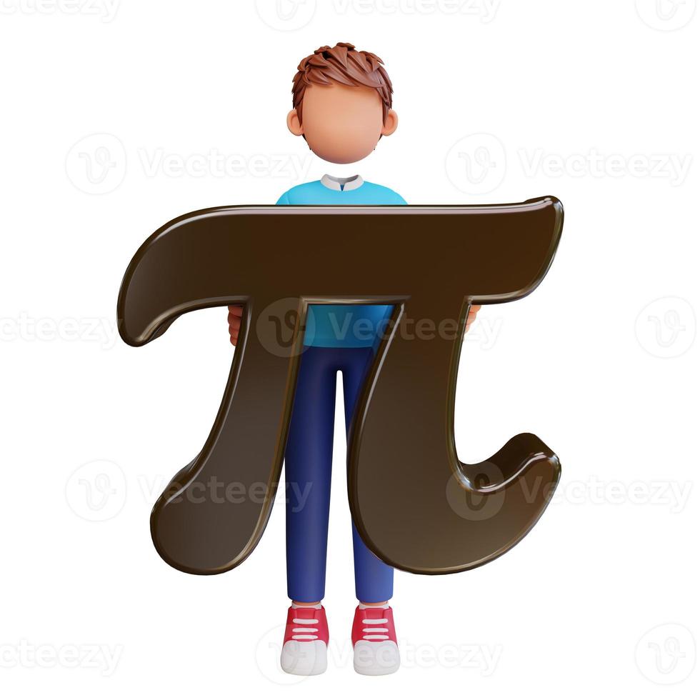 Pi day with cute boys photo