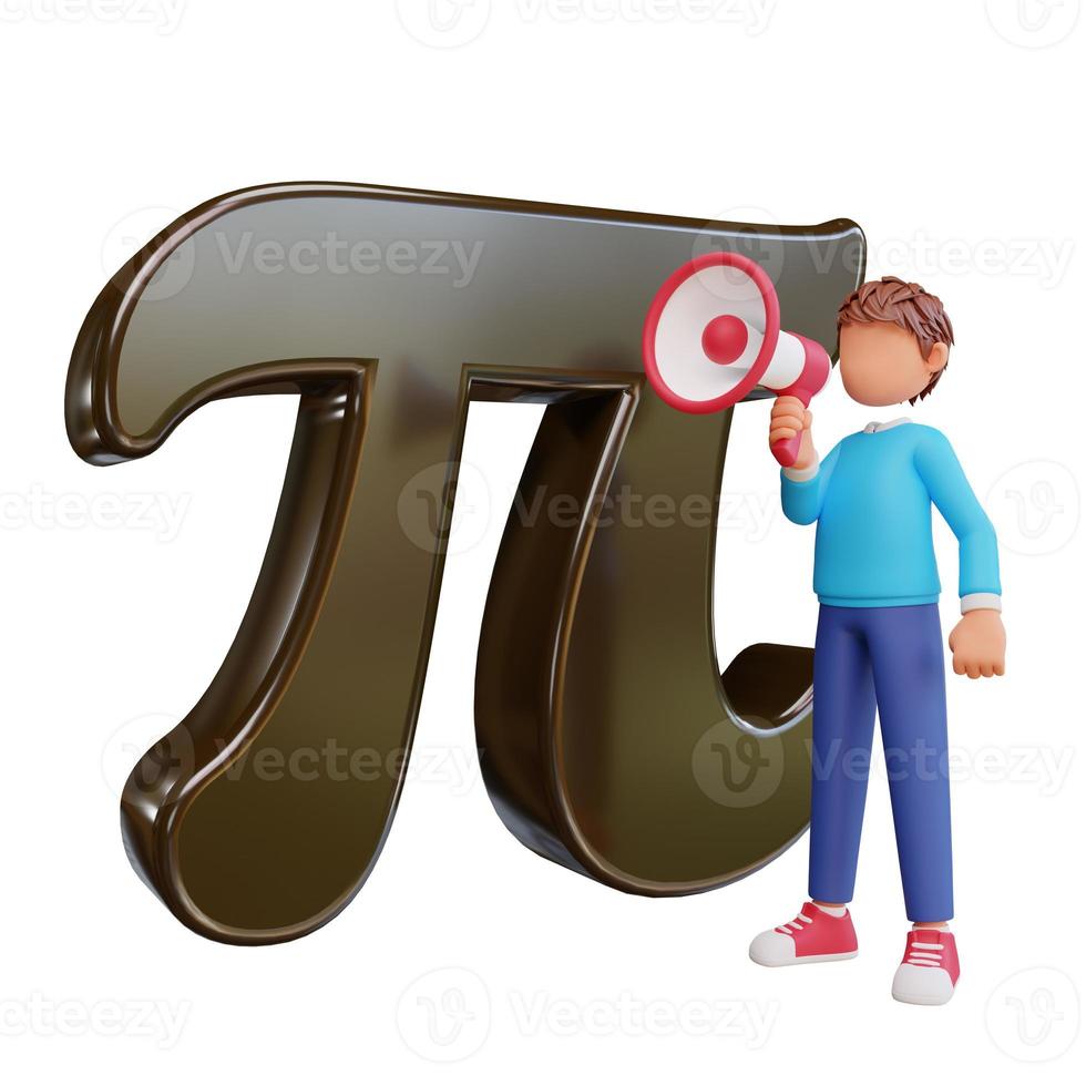 Pi day with cute boys photo