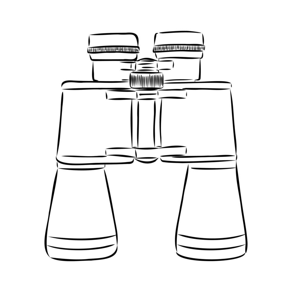 binoculars vector sketch