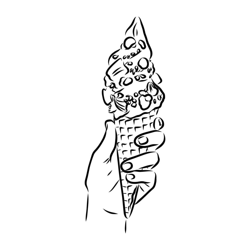 ice cream vector sketch