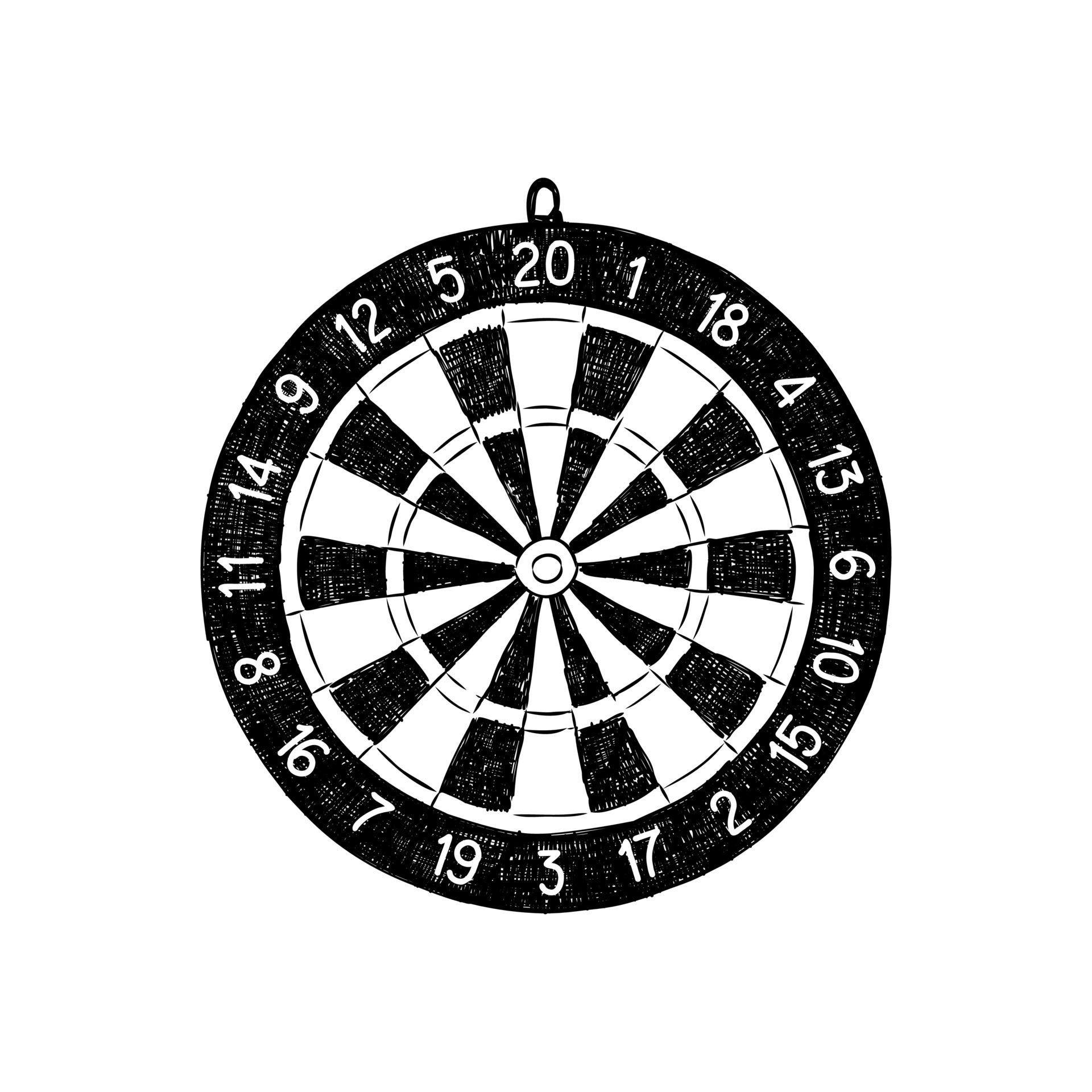 darts vector sketch 7314500 Vector Art at Vecteezy