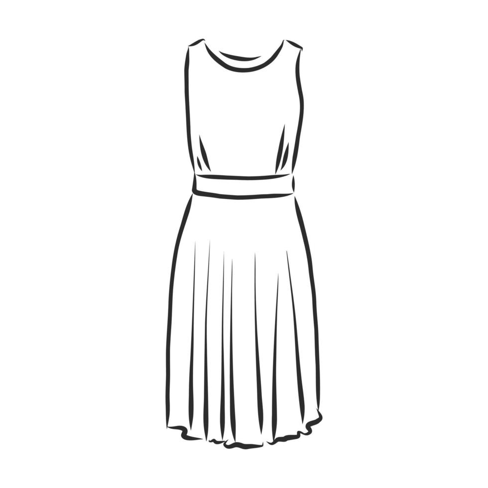 dress vector sketch