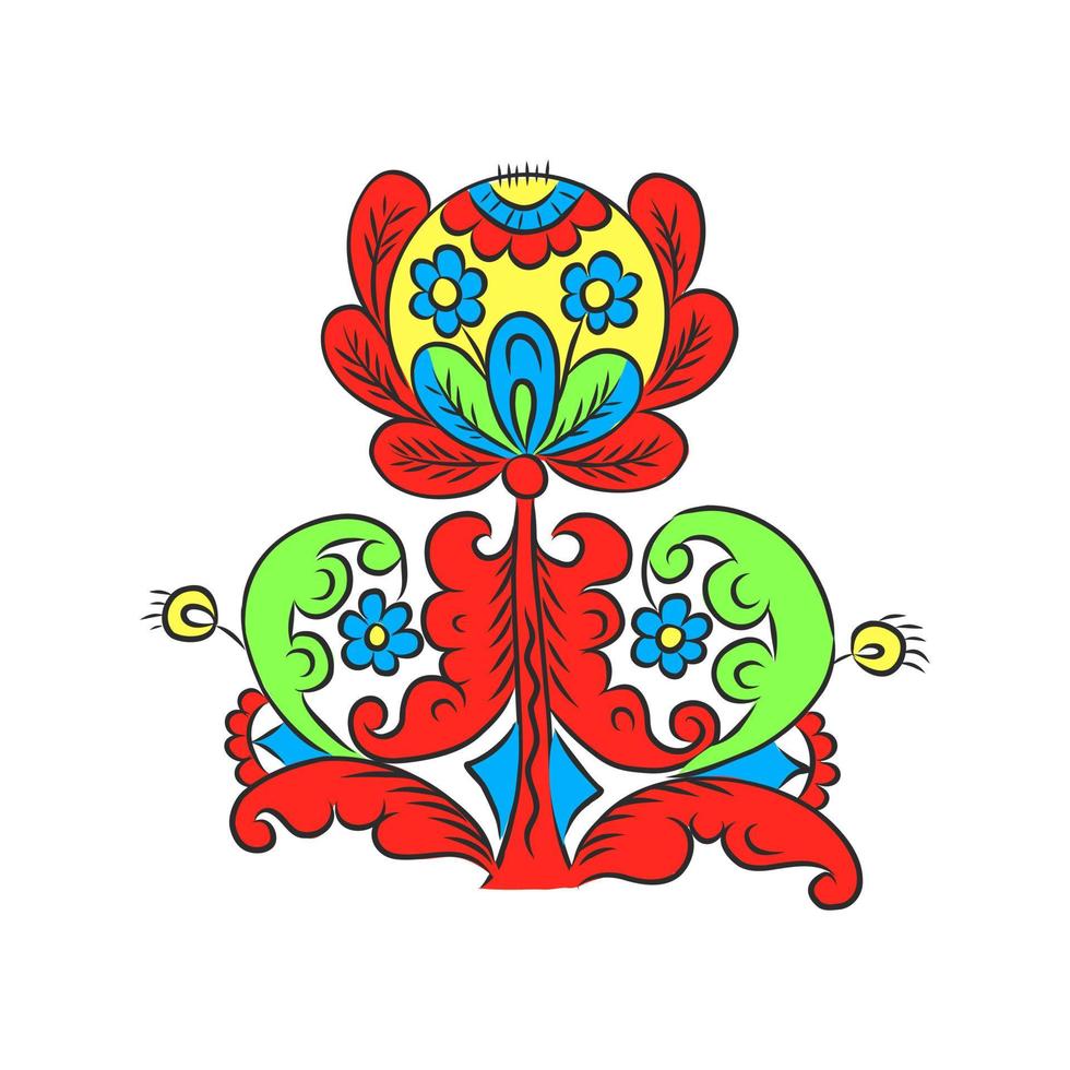 Slavic element folk style vector