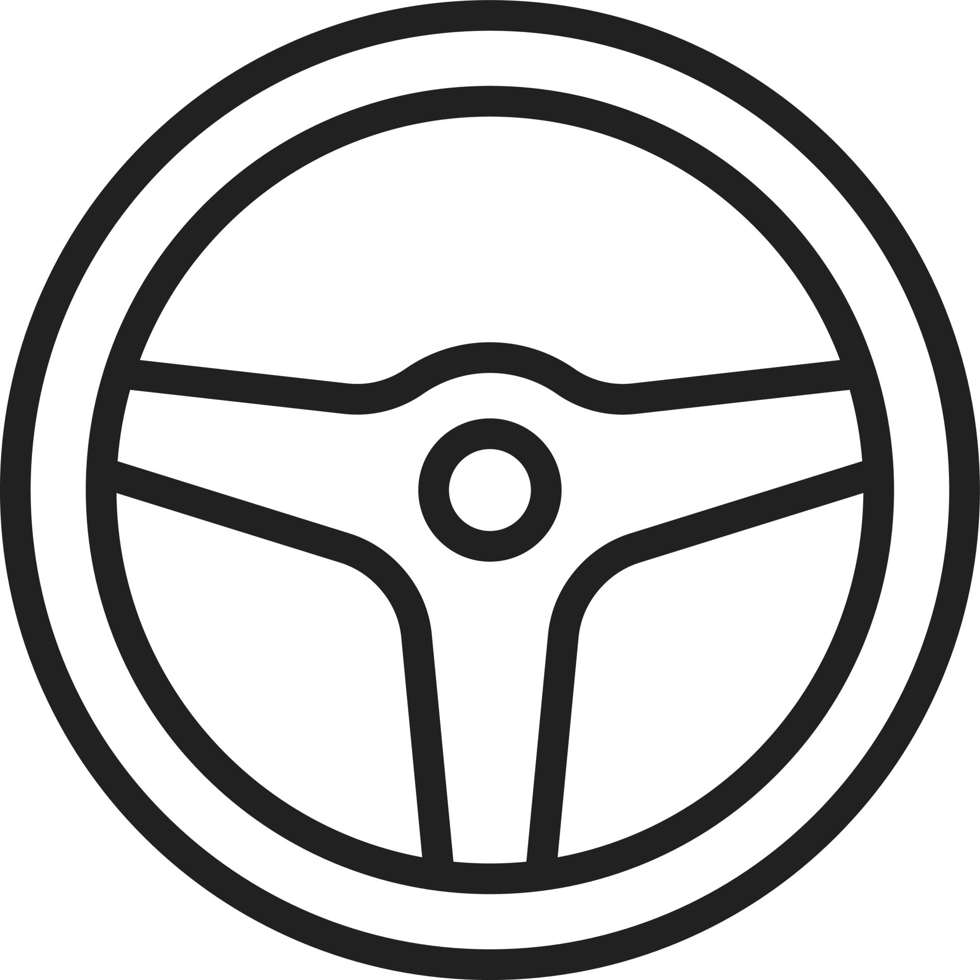 icono de volante de coche, estilo de contorno 14680955 Vector en