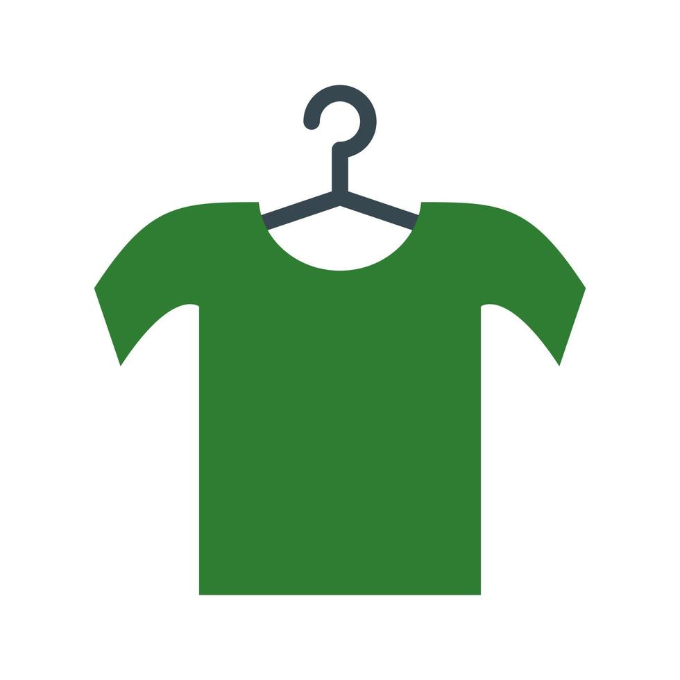 Shirt on Hanger Flat Color Icon vector