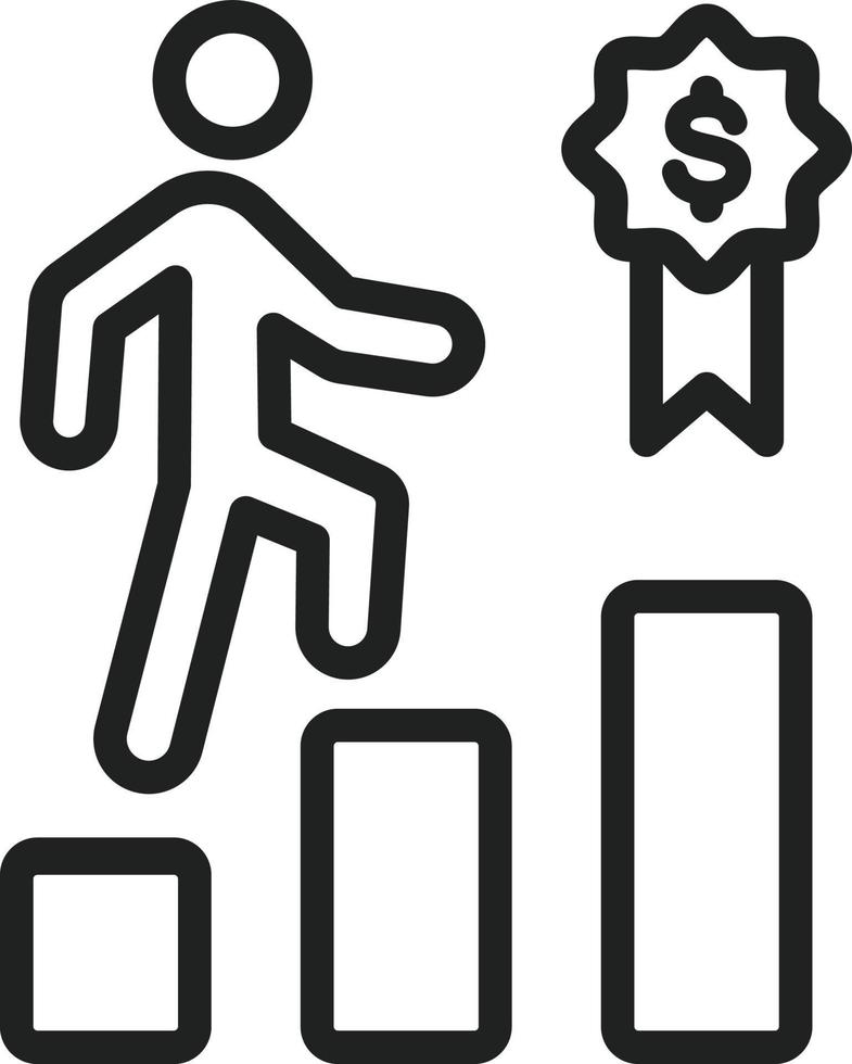 Employees Motivation Line Icon vector