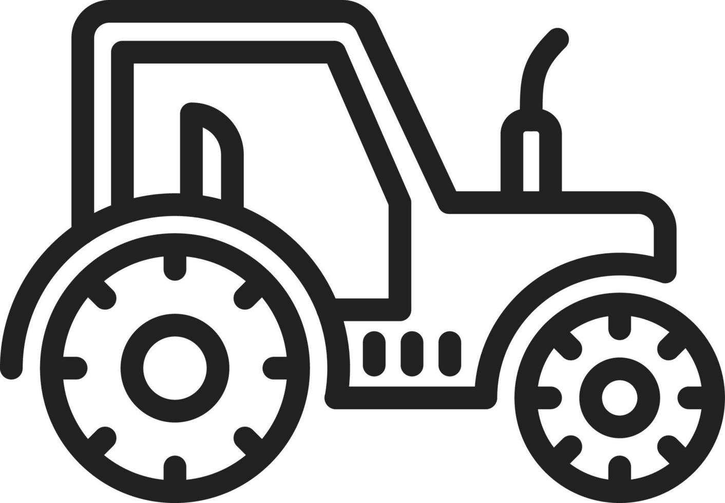 Tractor Line Icon vector