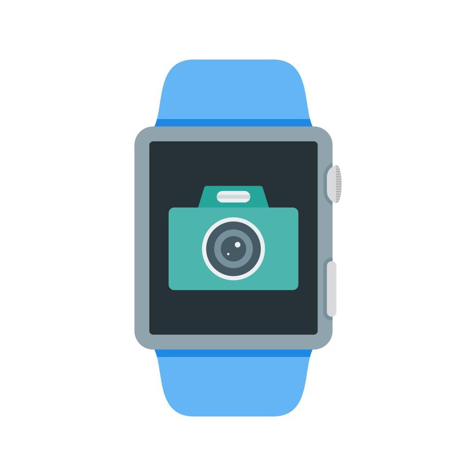 Camera App Flat Color Icon vector