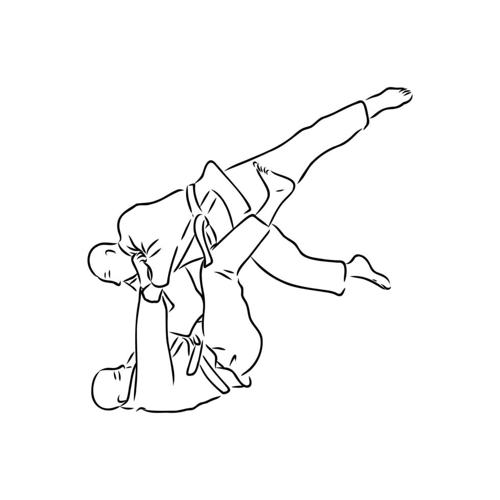 karate vector sketch