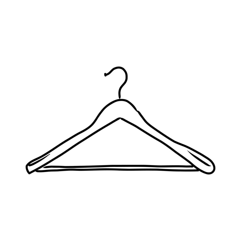 clothes hanger vector sketch