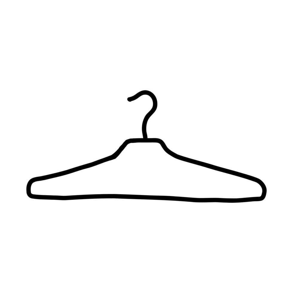 clothes hanger vector sketch