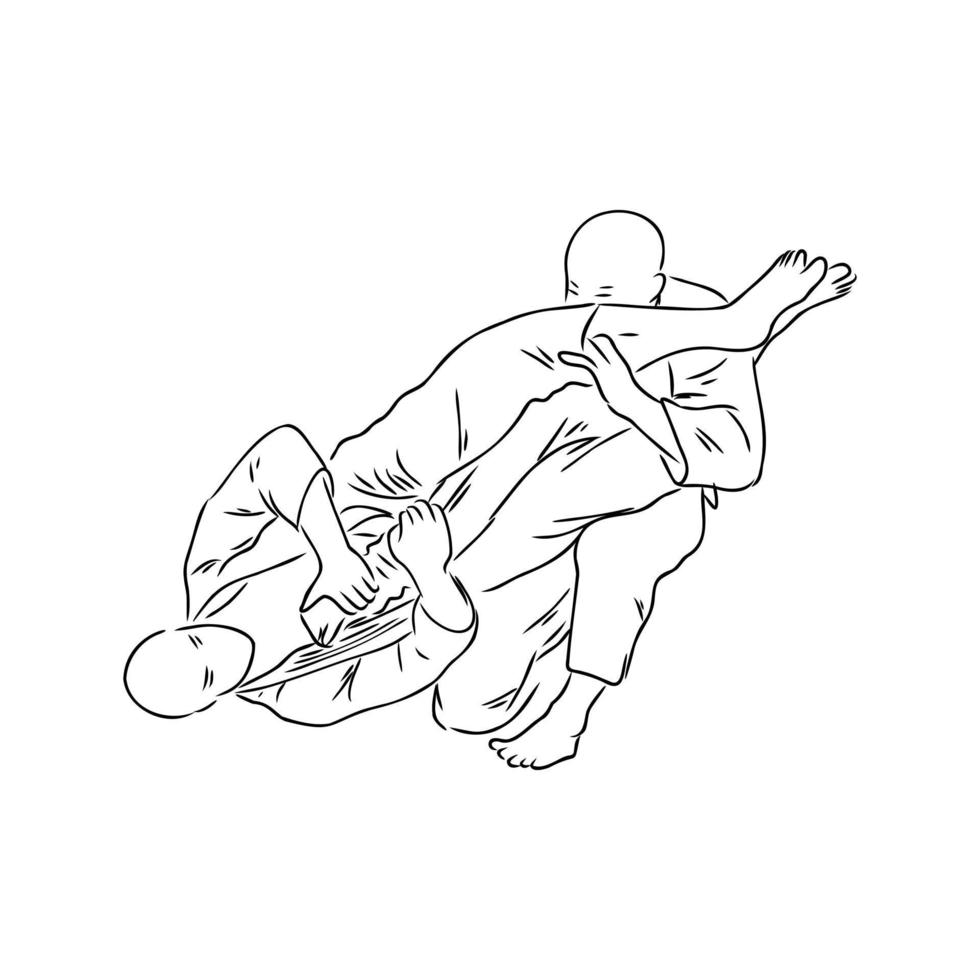 karate vector sketch