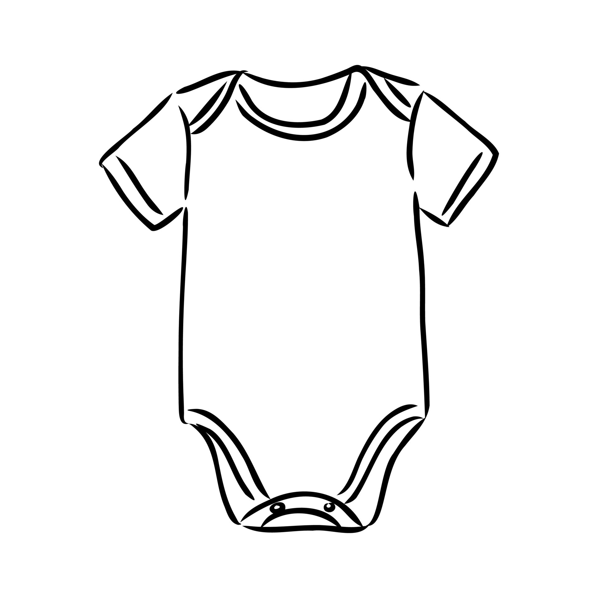 baby body sketch 7315136 Vector Art at Vecteezy