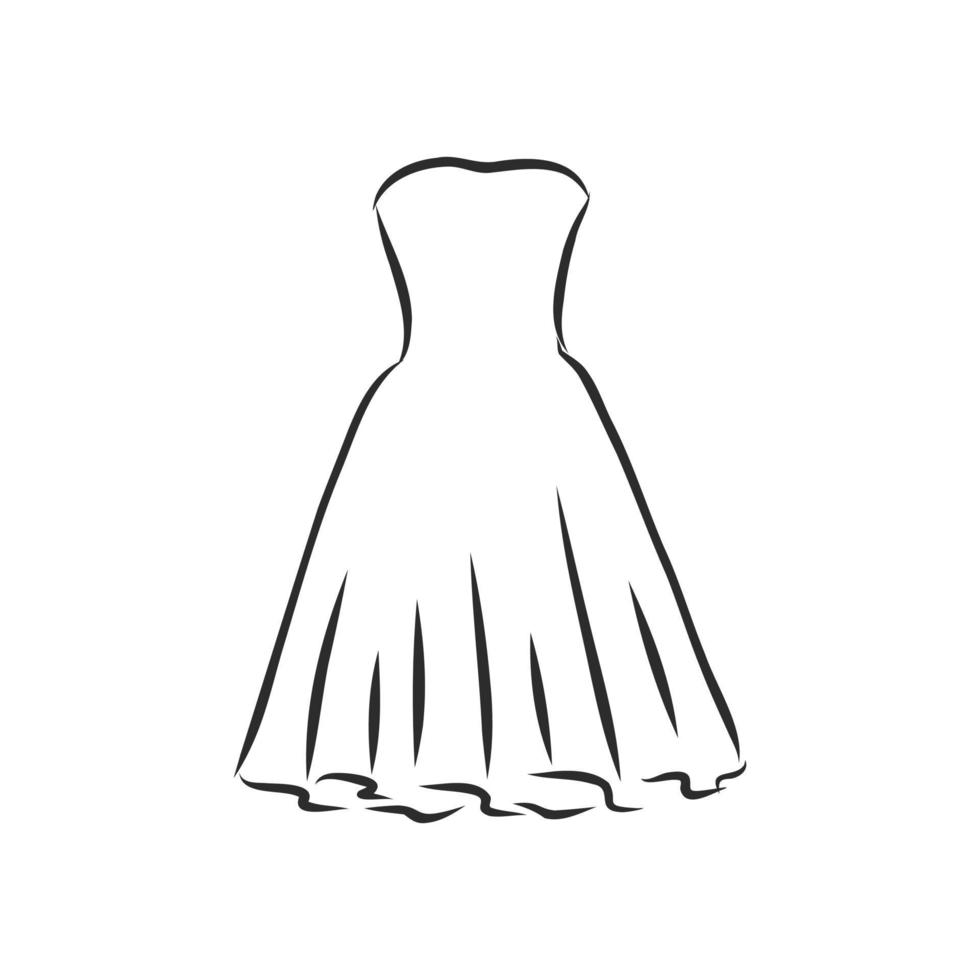 dress vector sketch