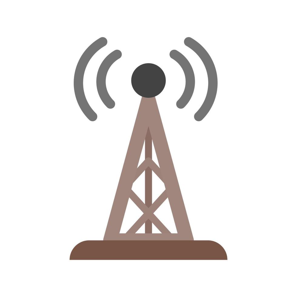 Signals Tower II Flat Color Icon vector