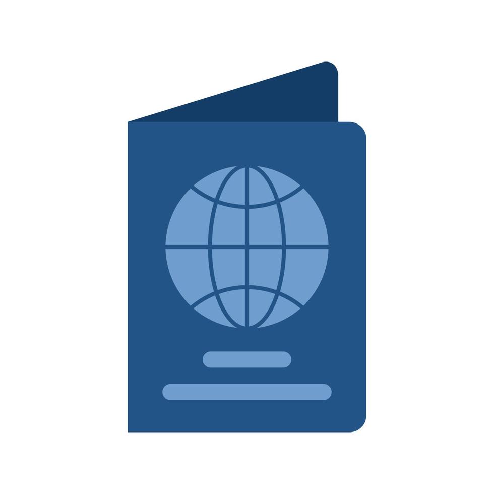 Passport Flat Color Icon vector
