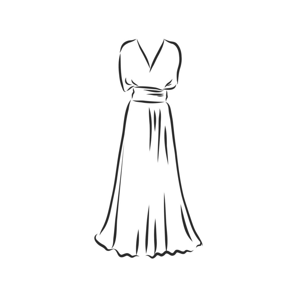 dress vector sketch