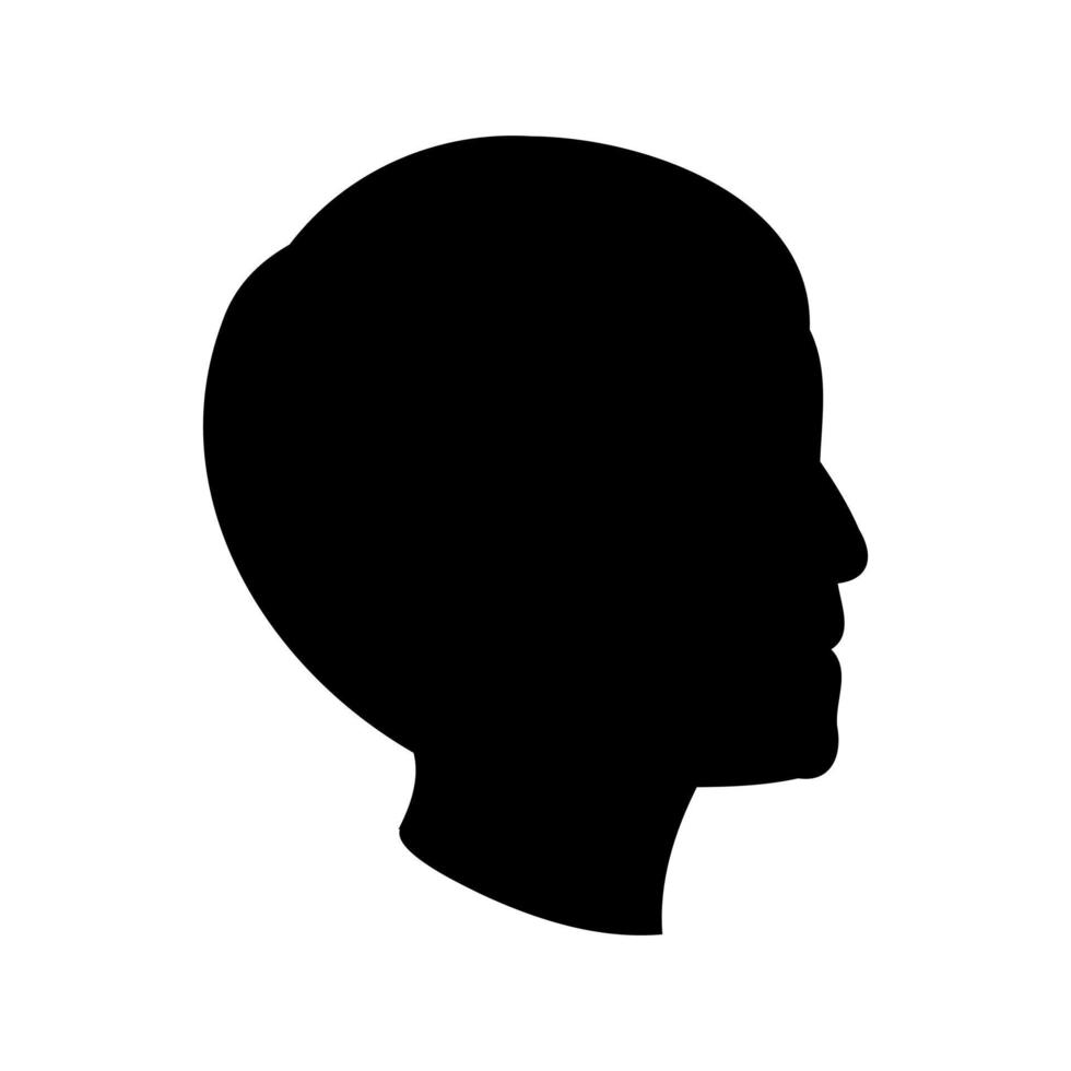 child profile vector sketch