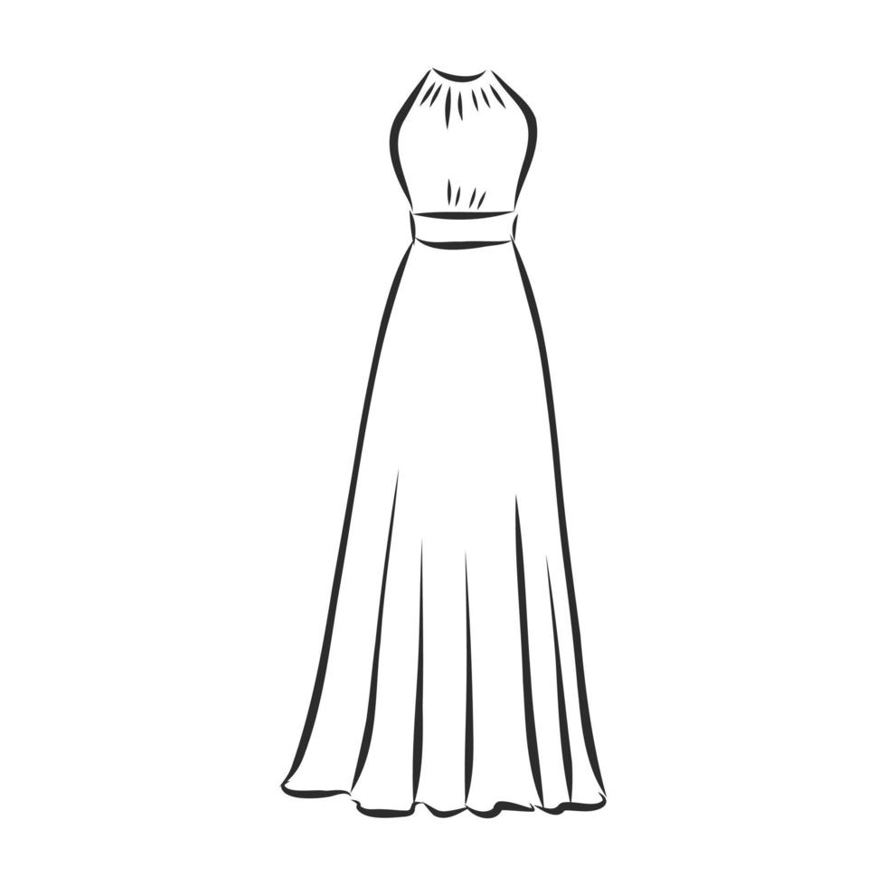 dress vector sketch