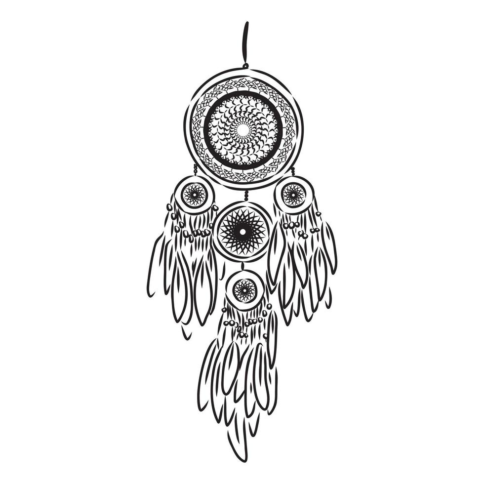 dreamcatcher vector sketch