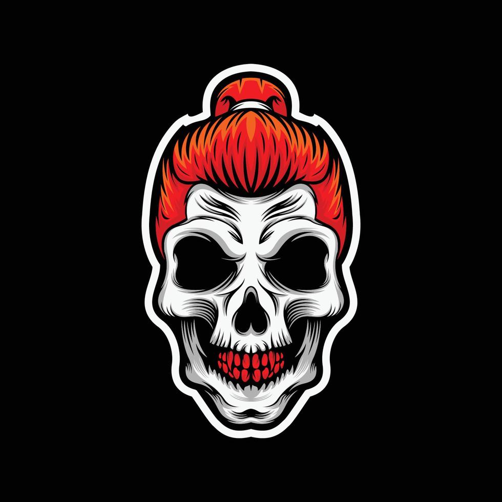 Skull Mascot Logo vector