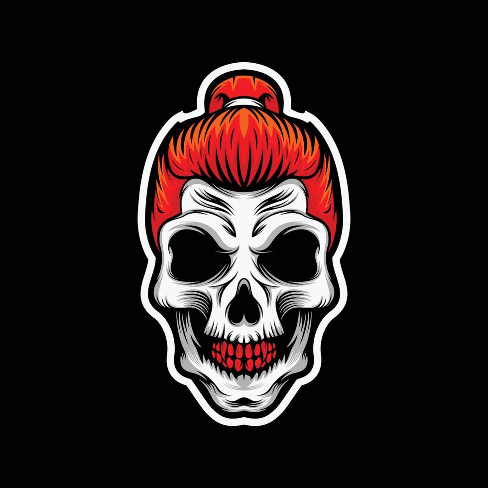 Skull Mascot Logo vector