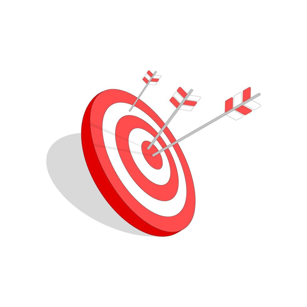 Target vector, Flat design with concept business target vector