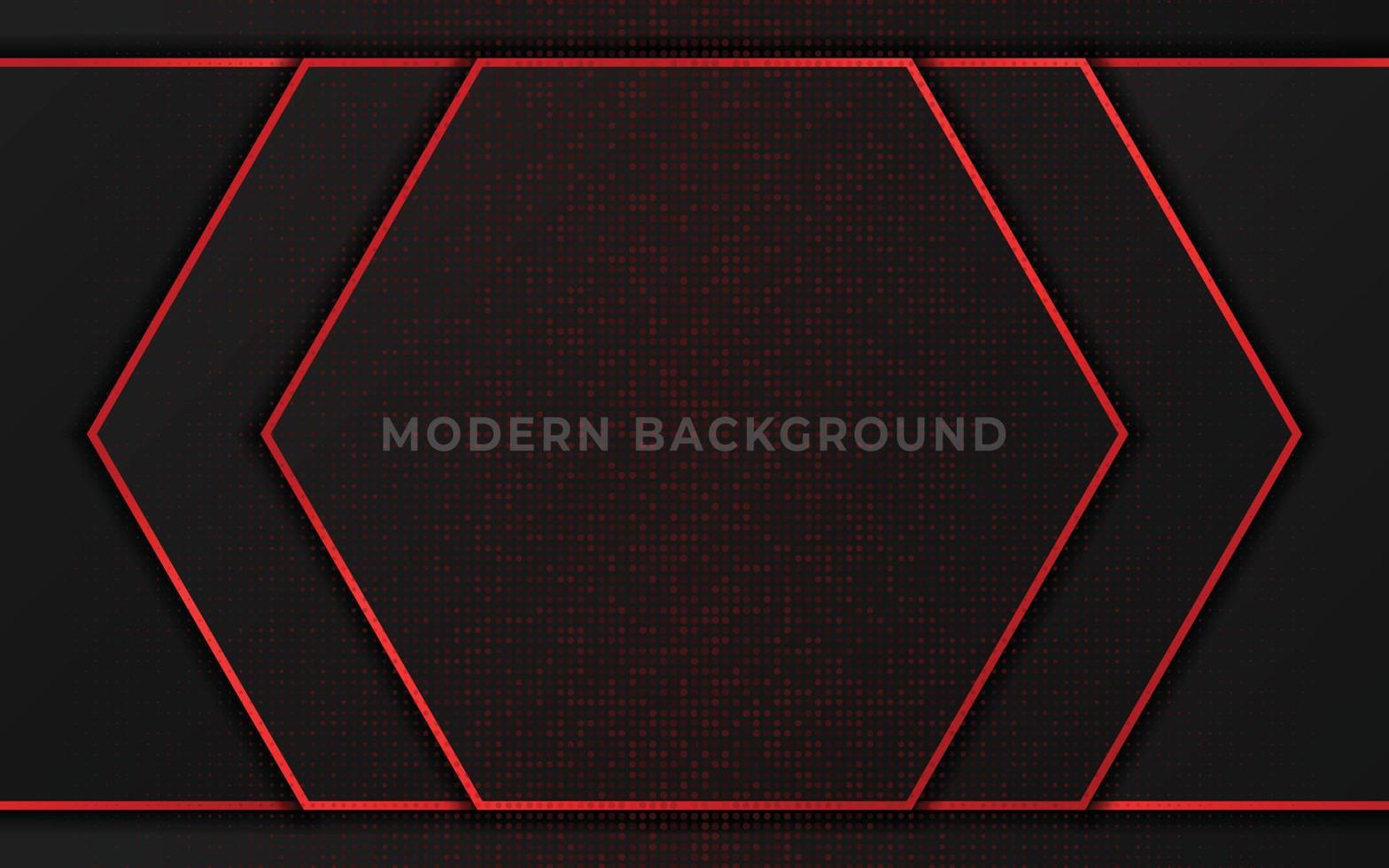 Elegant dark luxury background with red shiny and glitter element vector