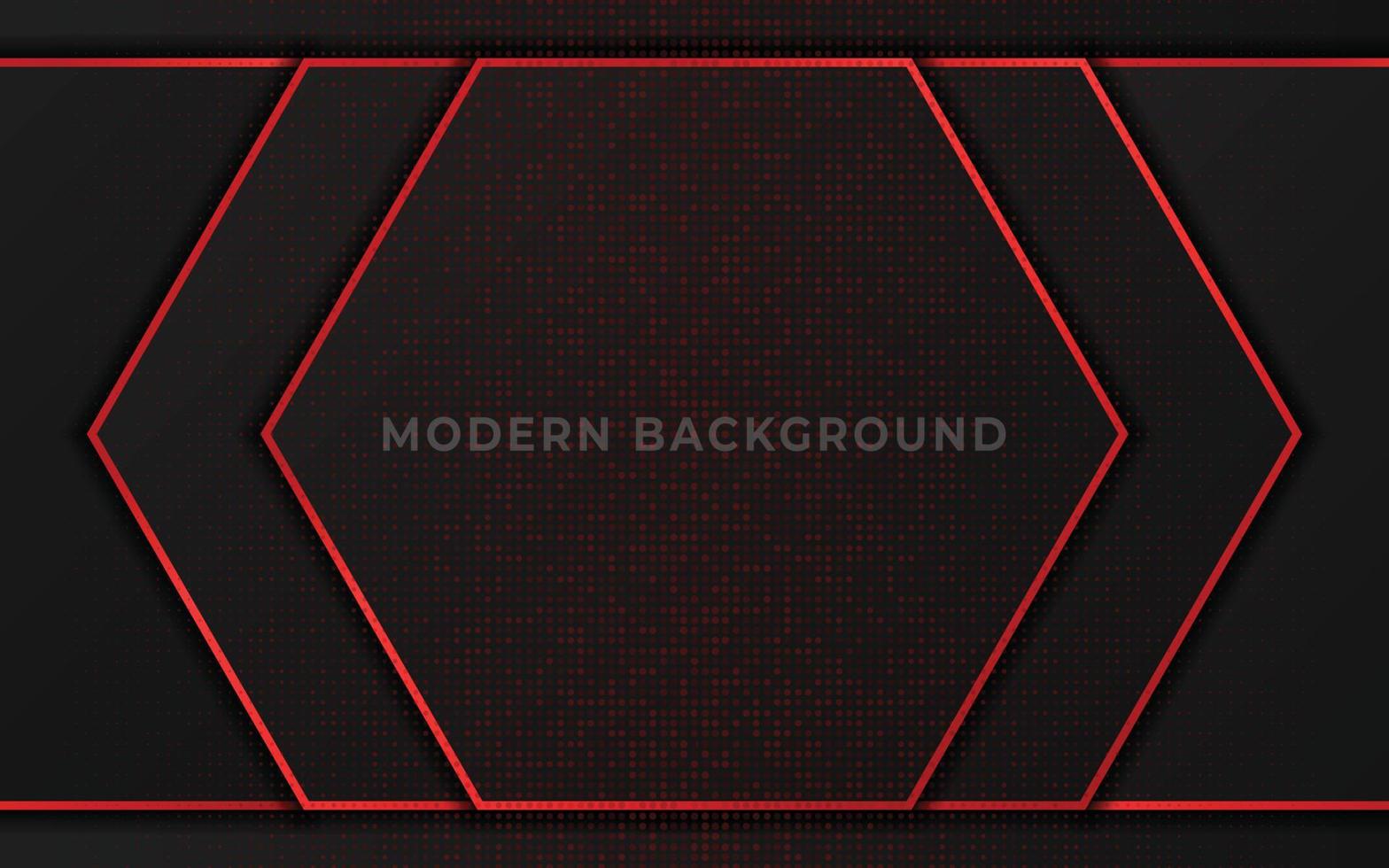 Elegant dark luxury background with red shiny and glitter element vector