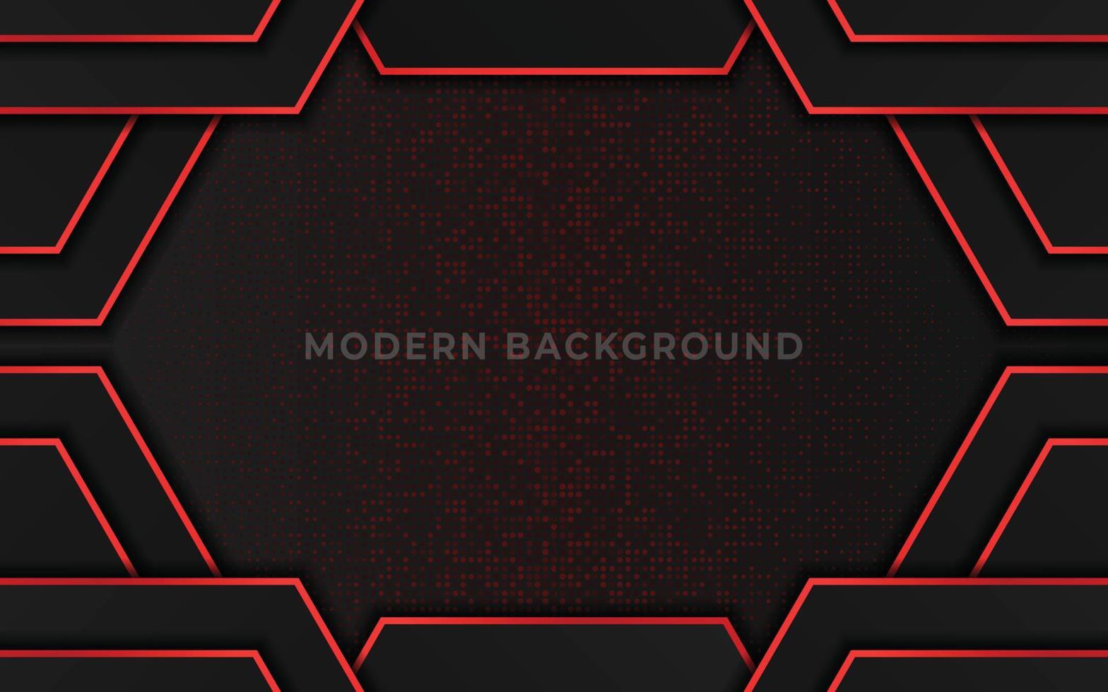 Elegant dark luxury background with red shiny and glitter element vector