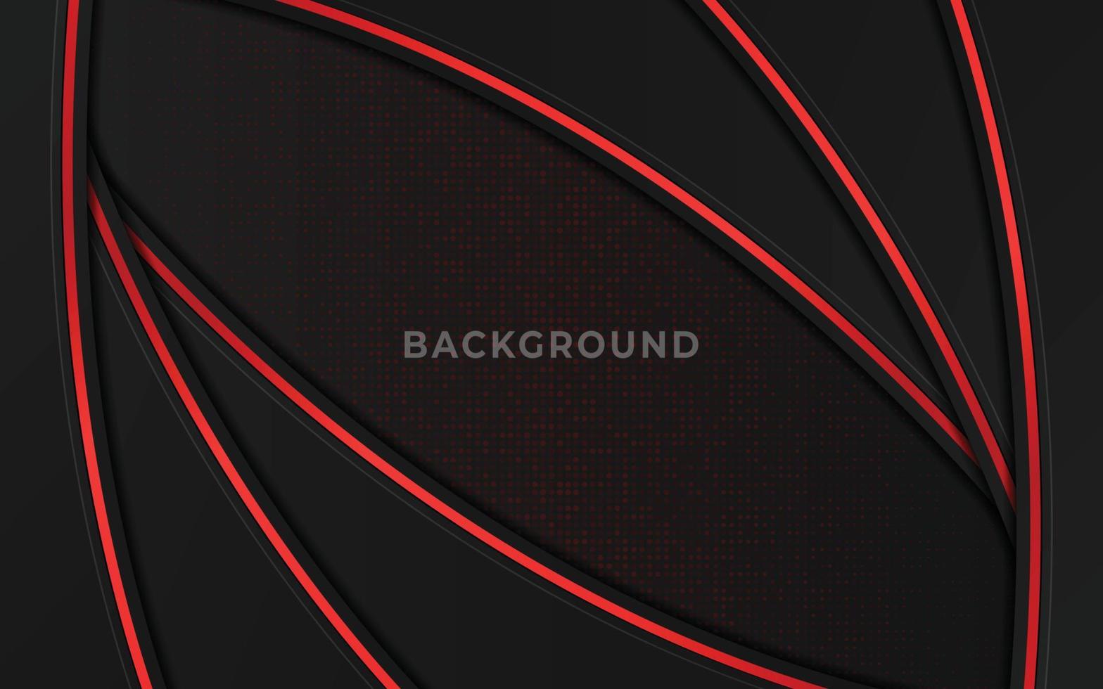 elegante fondo de lujo oscuro con elemento rojo brillante y brillo vector