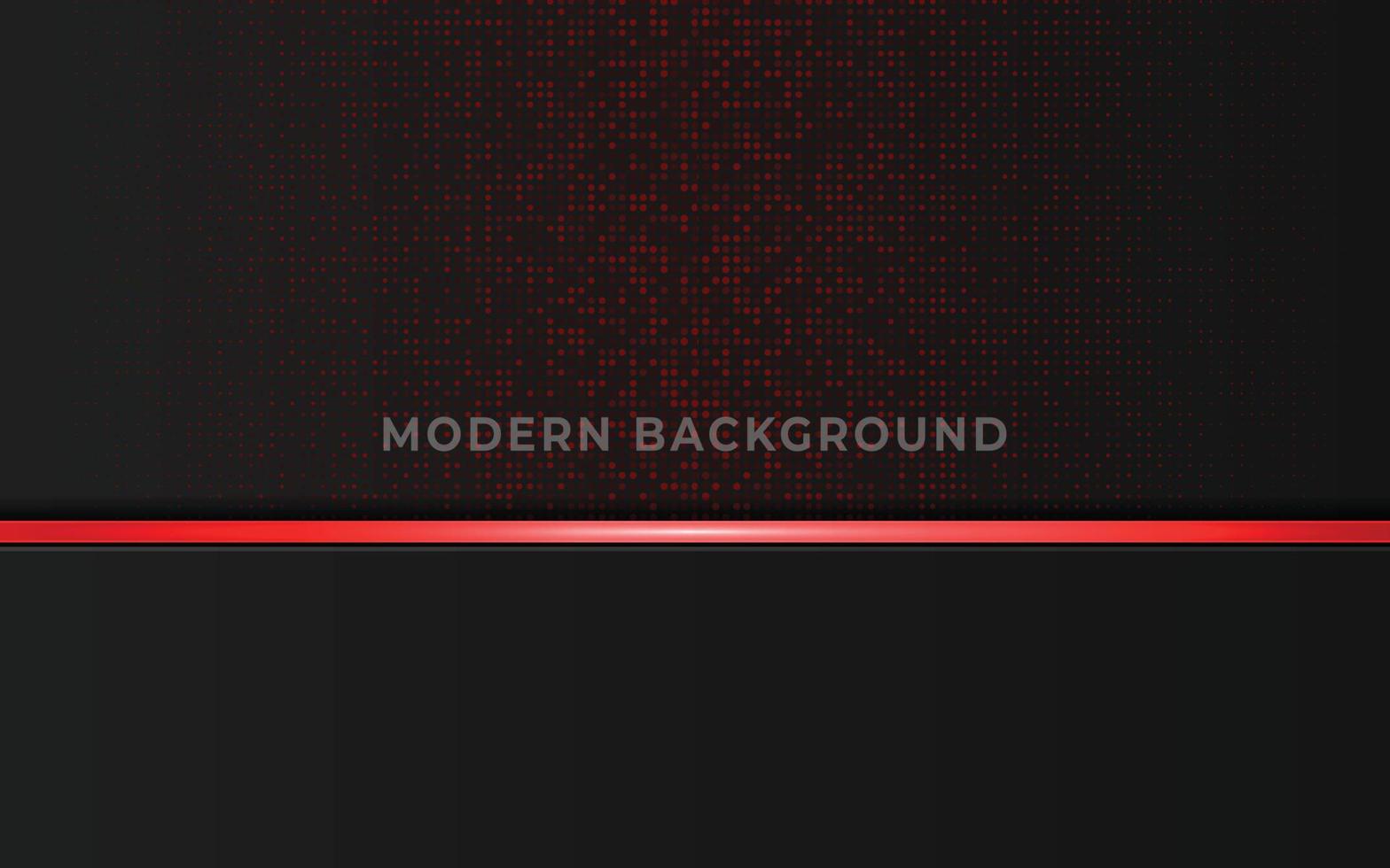 elegante fondo de lujo oscuro con elemento rojo brillante y brillo vector