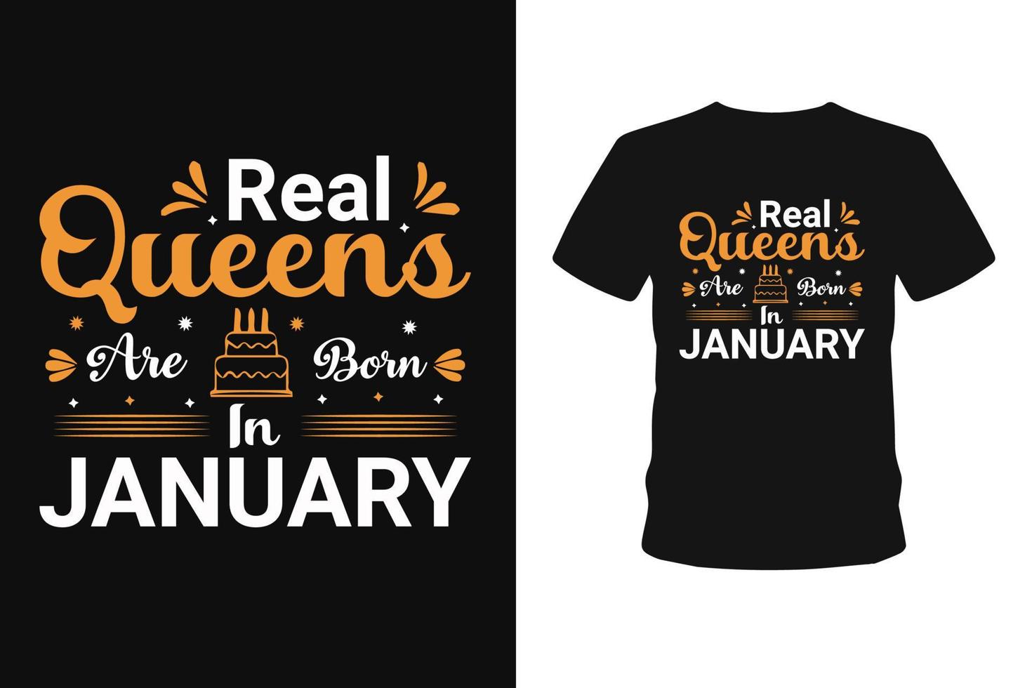 Real queens birthday  typography hand drown lettering t shirt and calligraphy t shirt designs vector