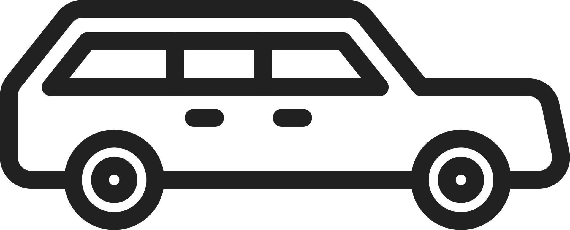 Wagon Line Icon vector