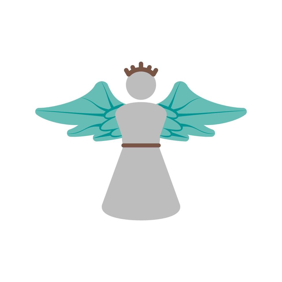 ángel icono de color plano vector