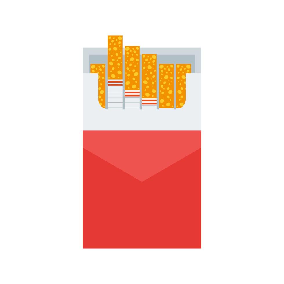 Cigarette Pack Flat Color Icon vector