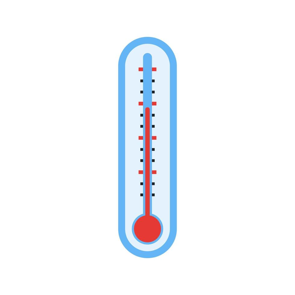 Thermometer Flat Color Icon vector